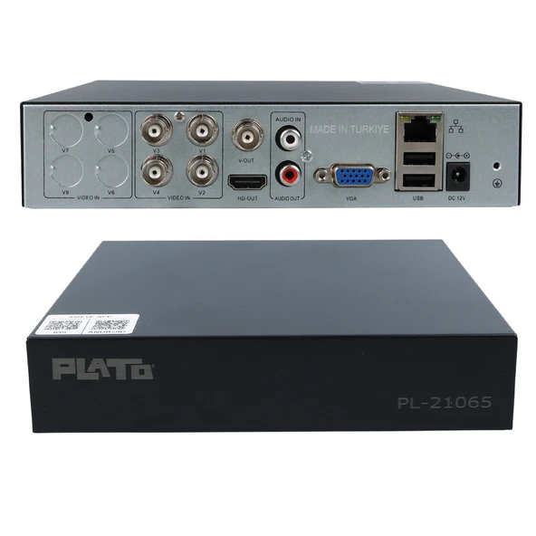 PLATO PL-21065 4 KANAL 6IN1 1080N 5 MP DESTEKLİ DVR KAYIT CİHAZI (H265) - 2