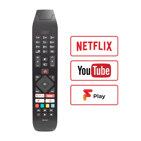 WEKO KL VESTEL RC43141 H0297C NETFLIX-YOUTUBE TUŞLU LCD LED TV KUMANDA