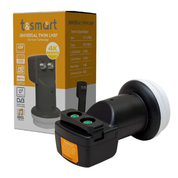 TSMART ULTRA HD 4K UNIVERSAL TWIN ÇİFTLİ LNB 0.1DB - 2