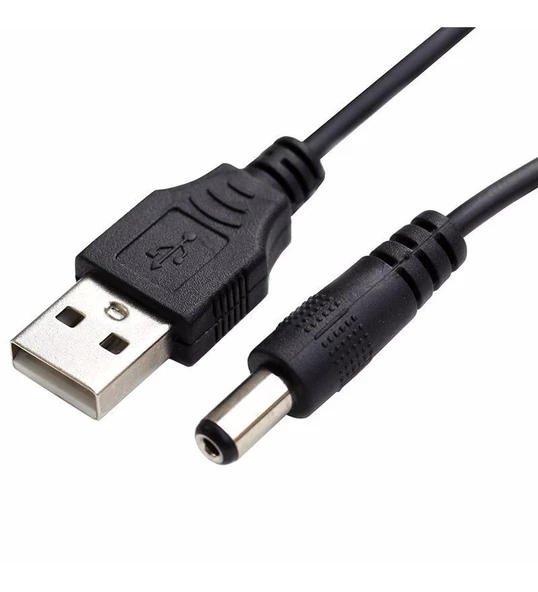Usb Erkek to 5.5x2.1mm DC Çevirici Kablo Mini Hoparlör Notebook Soğutucu Harici Dvd Usb Hub - Resim 4