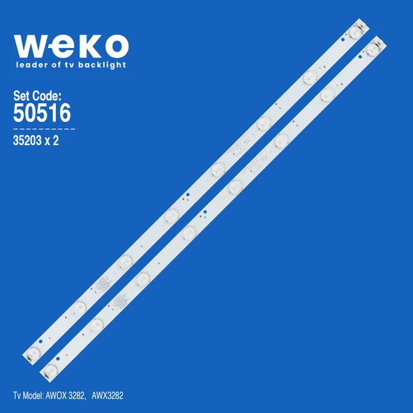 WKSET-5516 35203X2 KJ32D08-ZC21F-05 - 303KJ320038 A22/C/7 125-130/2.9-3.0 2 ADET LED BAR