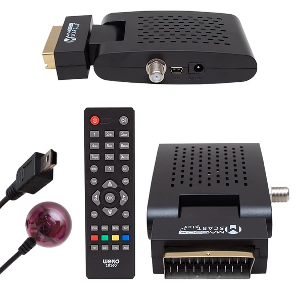 MAGBOX SCART PLUS TKGSLİ MİNİ SD SCART UYDU ALICISI