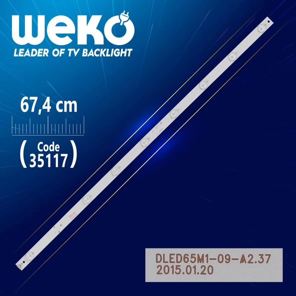 DLED65M1-09-A1 - DLED65M1-09-A2.37 - PN: 210-108-1095H - 67.4 CM 9 LEDLİ - (WK-857)