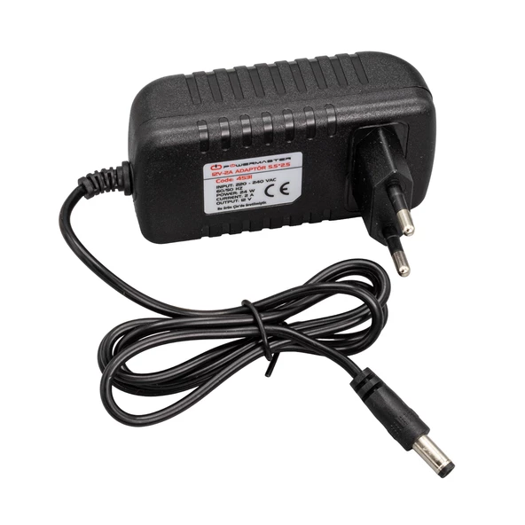 POWERMASTER PM-4531 12 VOLT - 2 AMPER 5.5*2.5 MM UÇLU PLASTİK KASA PRİZ TİPİ ADAPTÖR - 3