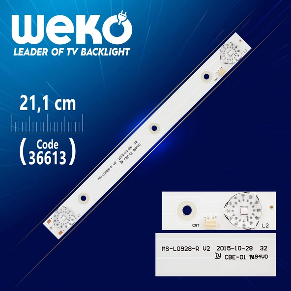 MS-L0928-R V2 2 LEDLİ 21.1 CM