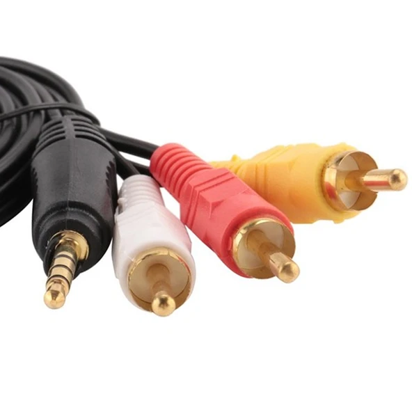 POWERMASTER 1.5 METRE DISCMAN KABLOSU (3.5MM STEREO 3 BOĞUMLU - 3RCA KABLO) - 3