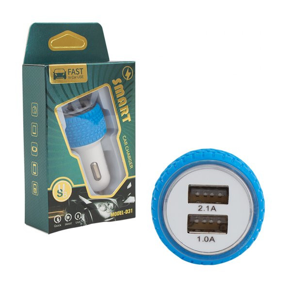 POWERMASTER XKY-002/D31 5 VOLT 2.1 AMPER ÇİFT USBLİ OTO ÇAKMAK ADAPTÖR - 2
