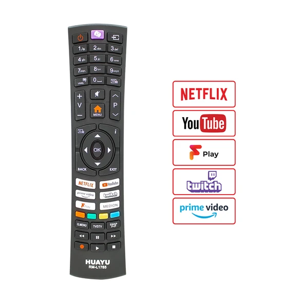 HUAYU KL VESTEL RM-L1785 NETFLIX-YOUTUBE-PRIME VIDEO TUŞLU UNIVERSAL LCD LED TV KUMANDA