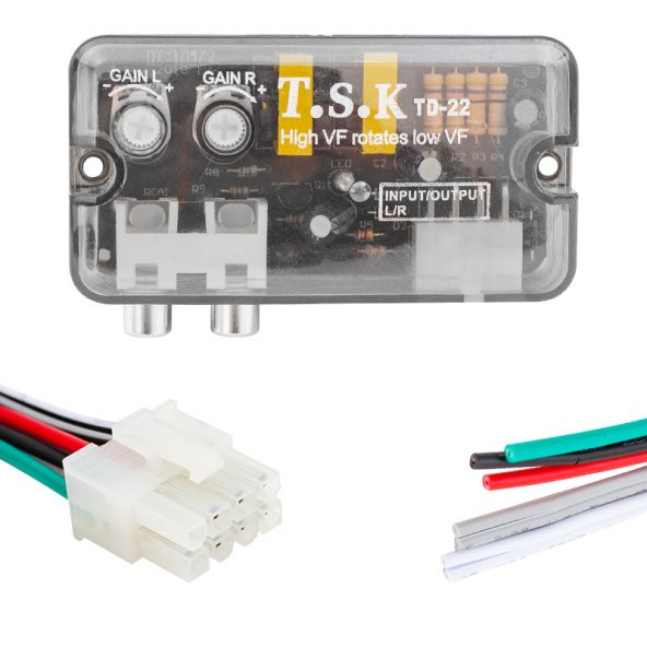 MAGICVOICE MV-15911 AYARLI OTO DECK ANFİ ÇEVİRİCİ (2-4 KANAL ANFI BAGLANABILIR) ANFİ DÖNÜŞTÜRÜCÜ - 2