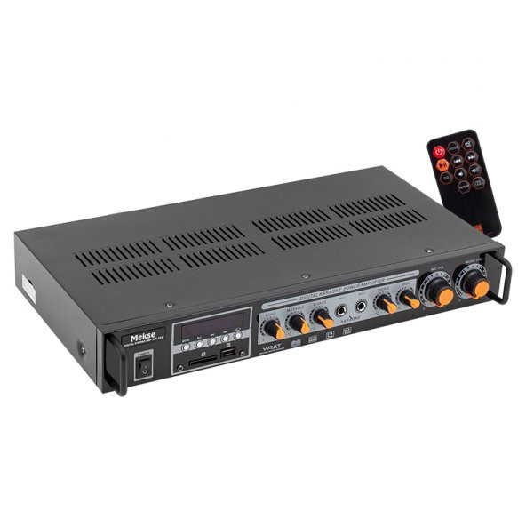 MEKSE UA-103 USB/AUX/UK/BLUETOOTHLU 220V-12V GİRİŞL 50+50 W-STEREO TRAFOSUZ ANFİ - 1