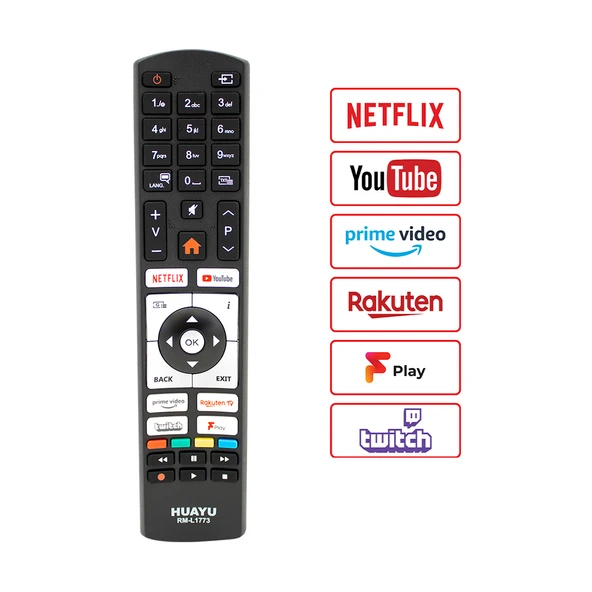 HUAYU KL VESTEL RM-L1773 NETFLIX-YOUTUBE-PRIME VIDEO TUŞLU UNIVERSAL LCD LED TV KUMANDA