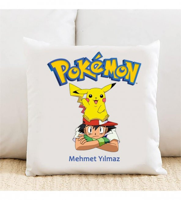 Pokemon kachu Kişiye Özel Yastık Kılıfı 119