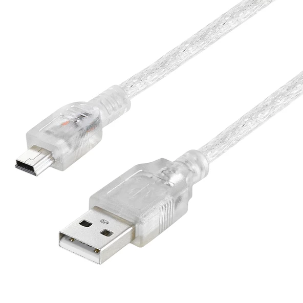 POWERMASTER PM-11937 USB 5 PİN GENİŞ 1.5 METRE ŞEFFAF V3 UÇ KABLO (11937=8861)