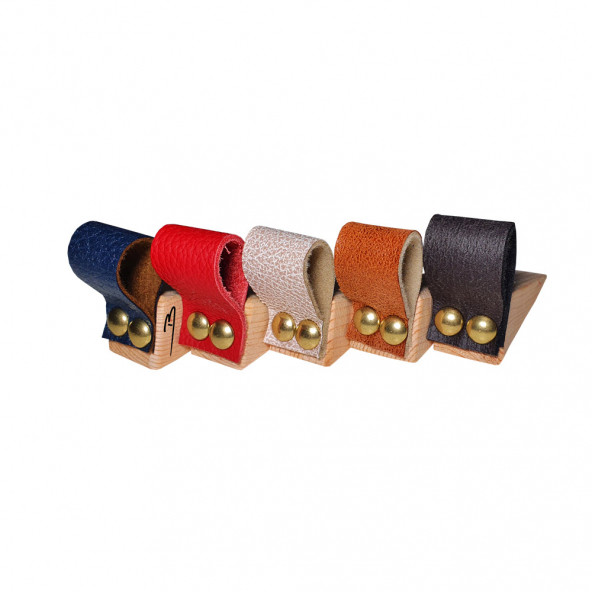 Barış Dizayn Premium 5 Renk Deri Kapı süslü altlığı kapı stoperi stopper kapı durdurucu (5li paket)
