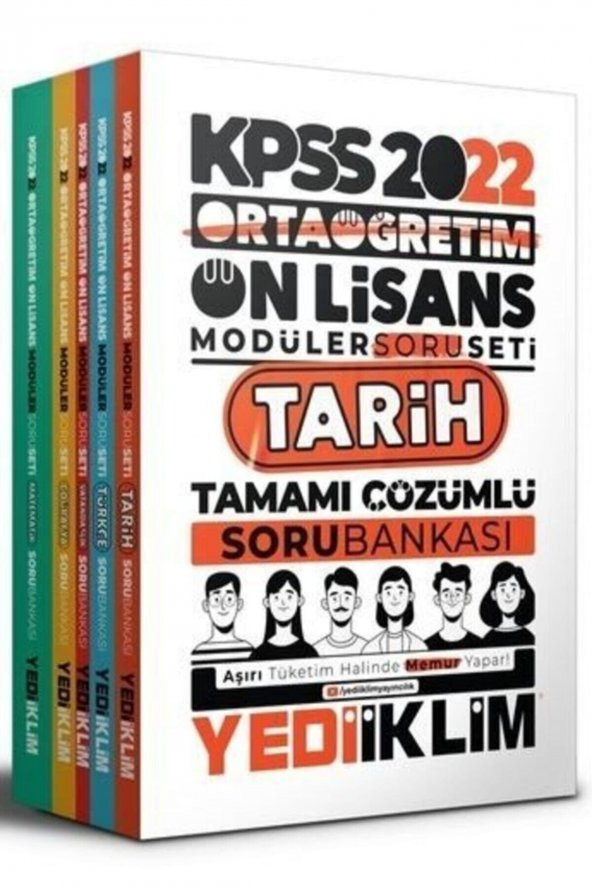 2022 Kpss Ortaöğretim Lise Ön Lisans Gygk Soru Bankası Çözümlü Modüler Set