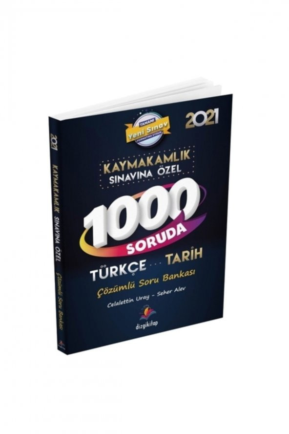 1000 Soruda Kaymakamlık Türkçe Tarih Çözümlü Soru Bankası Yayınları 2021