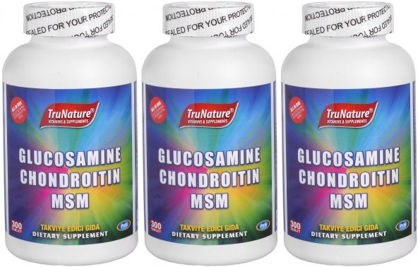 Trunature Glucosamine Chondroitin Msm 3x300 Tablet