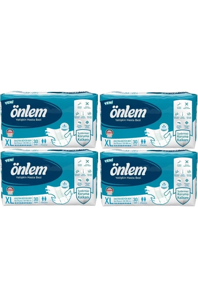 Hasta Bezi Bel Bantlı Tekstil Yüzey Xl Ekstra Büyük 120 Adet - 1