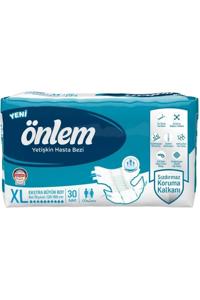 Hasta Bezi Bel Bantlı Tekstil Yüzey Xl Ekstra Büyük 120 Adet - 2