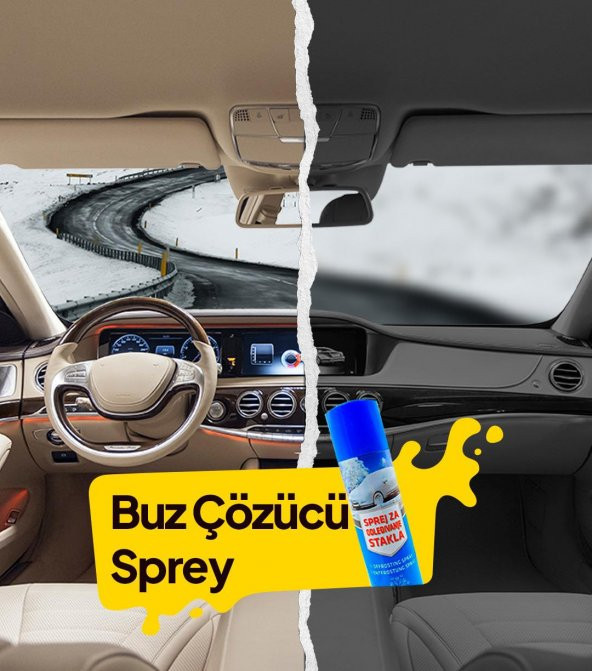 Buz Çözücü Sprey 400 ml 3 adet Oto Cam Buz Çözücü & Buzlanma Önleyici - 2