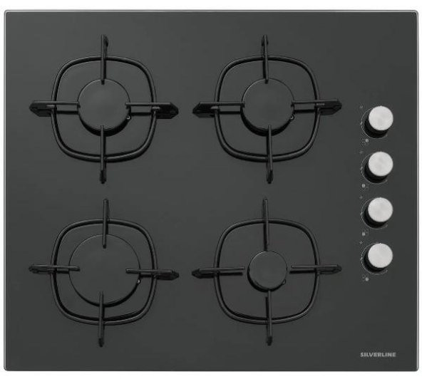 Silverline Siyah Cam Ankastre Set 3481 - Cs5335b01 - Bo6502b01 - Resim 3