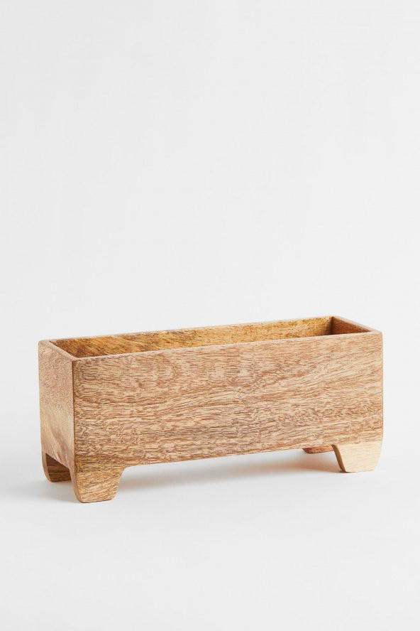 Mango Ağacından Ahşap Baharat Kutusu Düzenleyici Organizer 30x15x10 cm