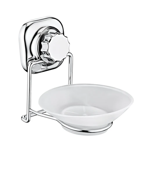 SAS Delmeye Son Yapışkanlı Katı Sabunluk Düzenleyici Krom YK-713 - Resim 2