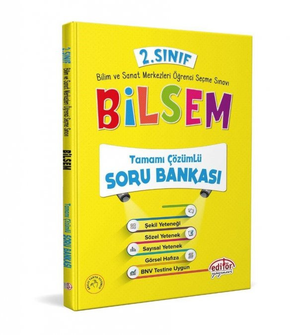 2. Sınıf Bilsem Tamamı Çözümlü Soru Bankası Editör Yayınları