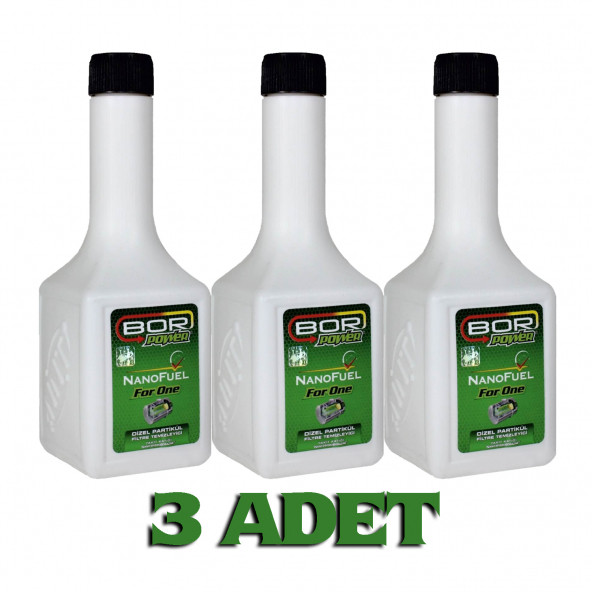 Bor Power Nano Fuel Dizel Partikül Filtre Temizleyici 200ml - 3 ADET