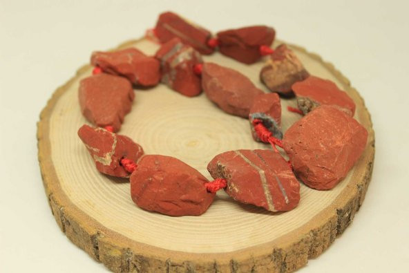 Kırmızı Jasper Taşı Ham Parçalar/adet (27505-1) - Resim 2