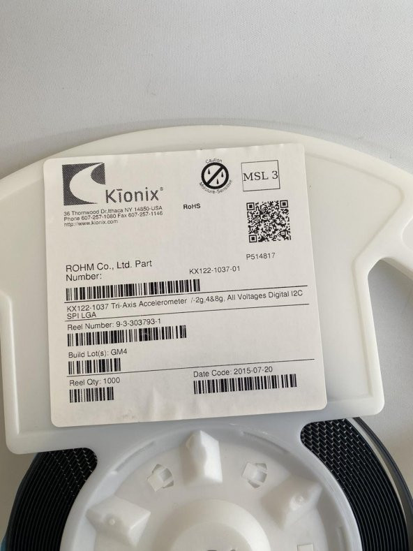 Kionix KX122-1037 3 Eksen İvmeölçer 1000 Adet - 3