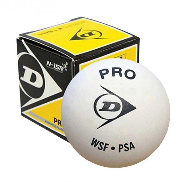 Dunlop N1-SR Pro Squash Topu Beyaz 1 Adet 12X1BBX