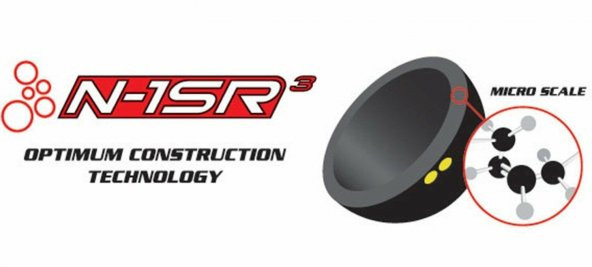 Dunlop N1-SR Pro Squash Topu Beyaz 1 Adet 12X1BBX - 6