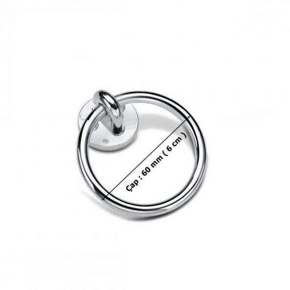 Halka Sarkaç Krom Üstten Vidalı Sandalye Arkası Mobilya Kulp - 2