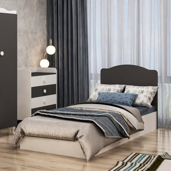 Garaj Home Elit Genç Odası Takımı Antrasit - 7