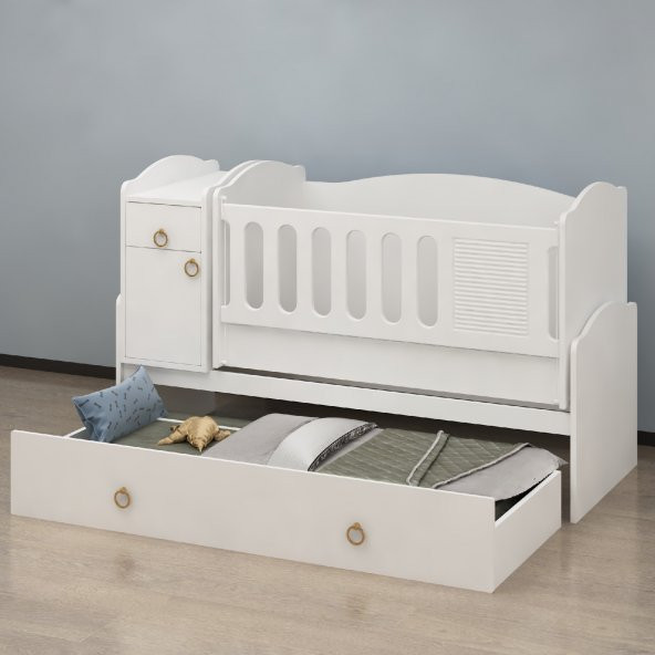 Garaj Home Tuana Beyaz Avangart Bebek Odası Takımı - 6