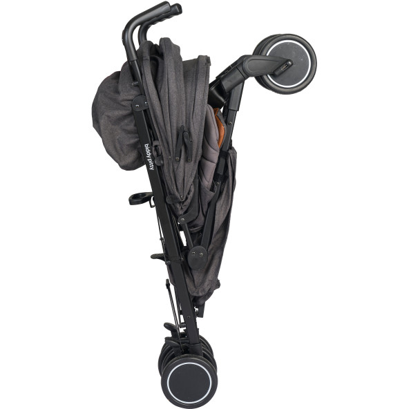 Biddy Pitty Picco Alüminyum Hafif Lüks Baston Bebek Arabası Jet Black - 5