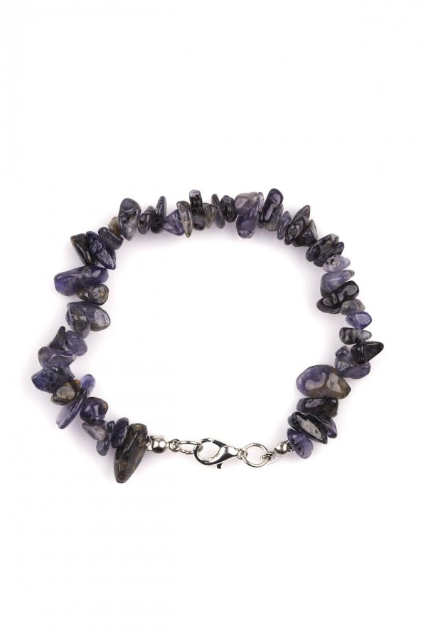 İyolit Doğal Taş Kırıktaş Bileklik - Resim 2