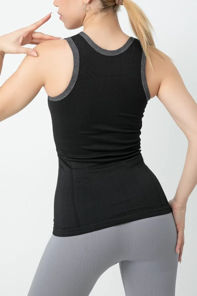 Gigotto Kadın Seamless Fitilli Atlet - 6