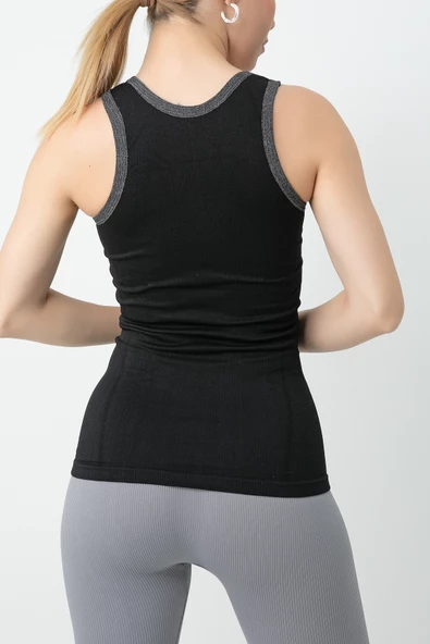 Gigotto Kadın Seamless Fitilli Atlet - 4