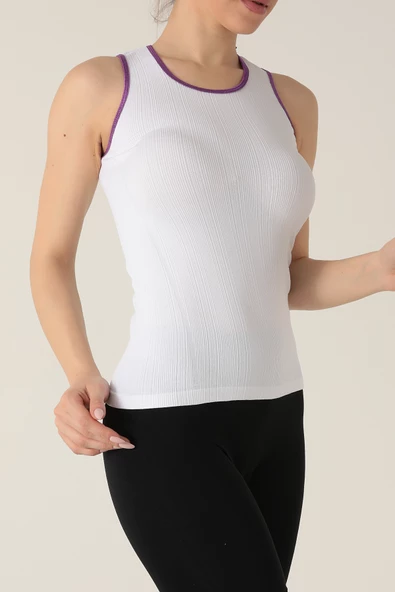 Gigotto Kadın Seamless Fitilli Atlet - 12