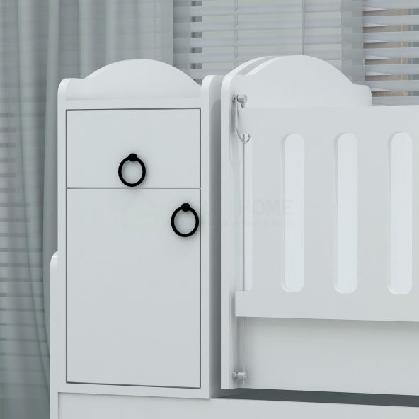 Garaj Home Sude Asansörlü Yıldız 3 Kapaklı Bebek Odası Takımı - 6