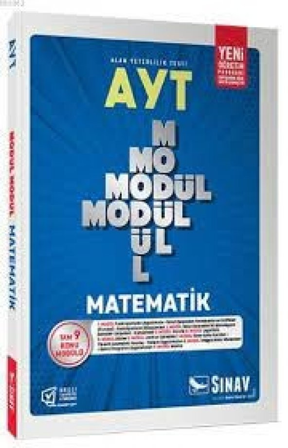 AYT Matematik Modül Modül Konu Anlatımlı Sınav Dergisi Yayınları