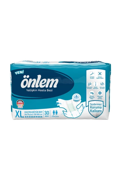 Önlem Yetişkin Hasta Bezi Ekstra Büyük Boy ( X Large ) 30 Adet x 2 Adet - 2