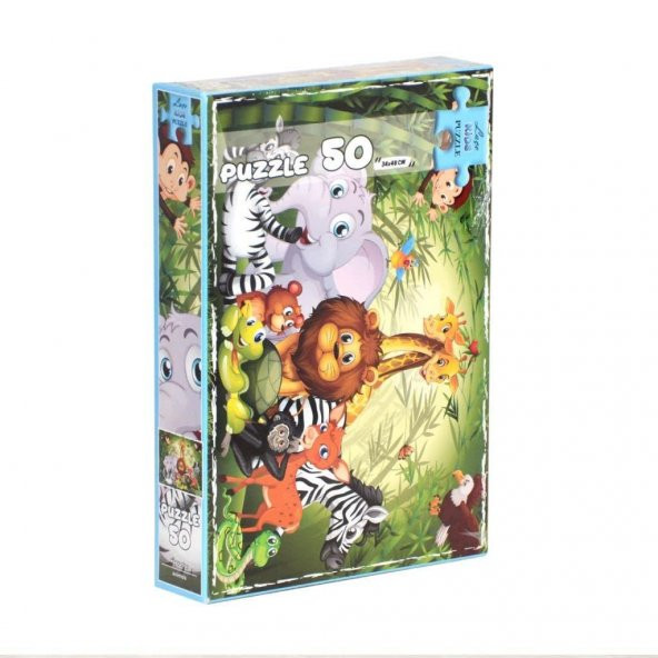 Laço Kids Puzzle Hayvanlar 50 Parça Çocuklar İçin Yapboz - 2