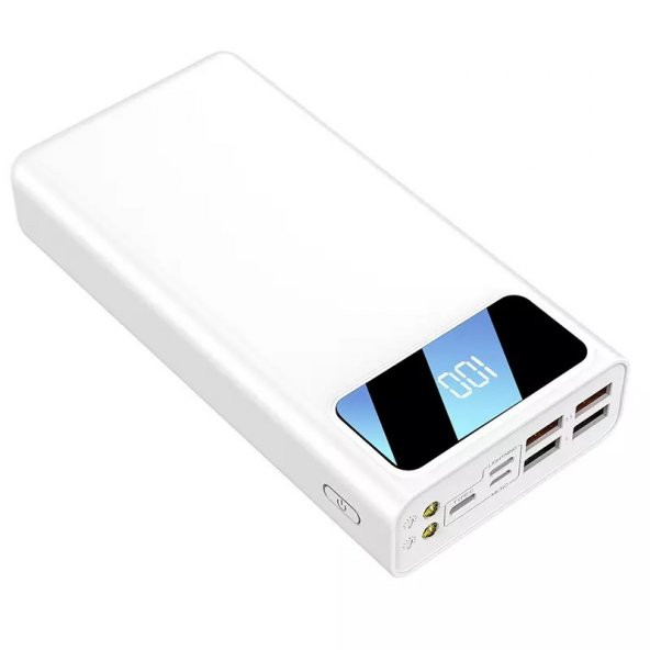 Newface MN-113 Dijital Göstergeli Led Fenerli 2.1A 40.000 mAh Powerbank