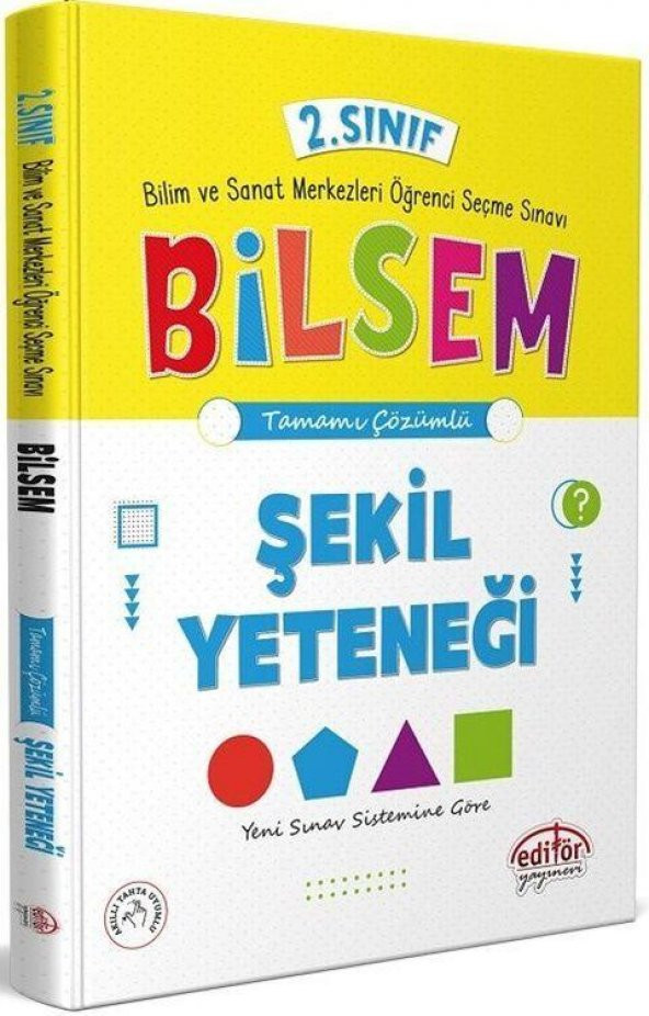 2. Sınıf Bilsem Hazırlık Şekil Yeteneği Editör Yayınları