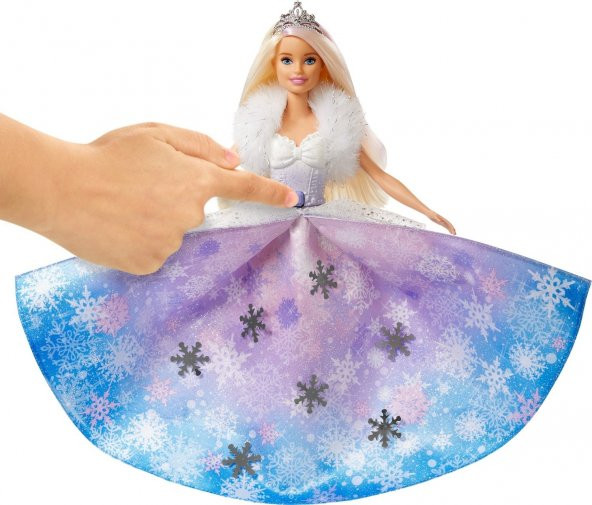 Barbie Dreamtopia Karlar Prensesi Bebek, 30 Cm, Pembe Gölgeli, Sarı Saçlı Gkh26 - 7