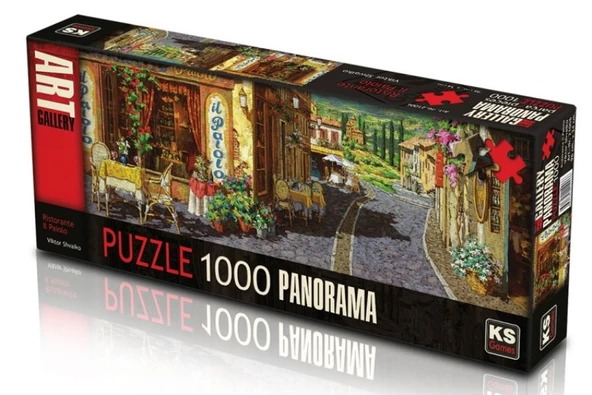 KS Games 1000 Parça Ristorante Il Paiolo Panorama Puzzle Viktor Shvaiko - Resim 2