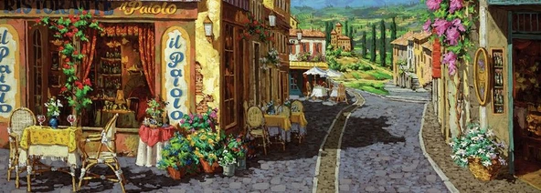 KS Games 1000 Parça Ristorante Il Paiolo Panorama Puzzle Viktor Shvaiko